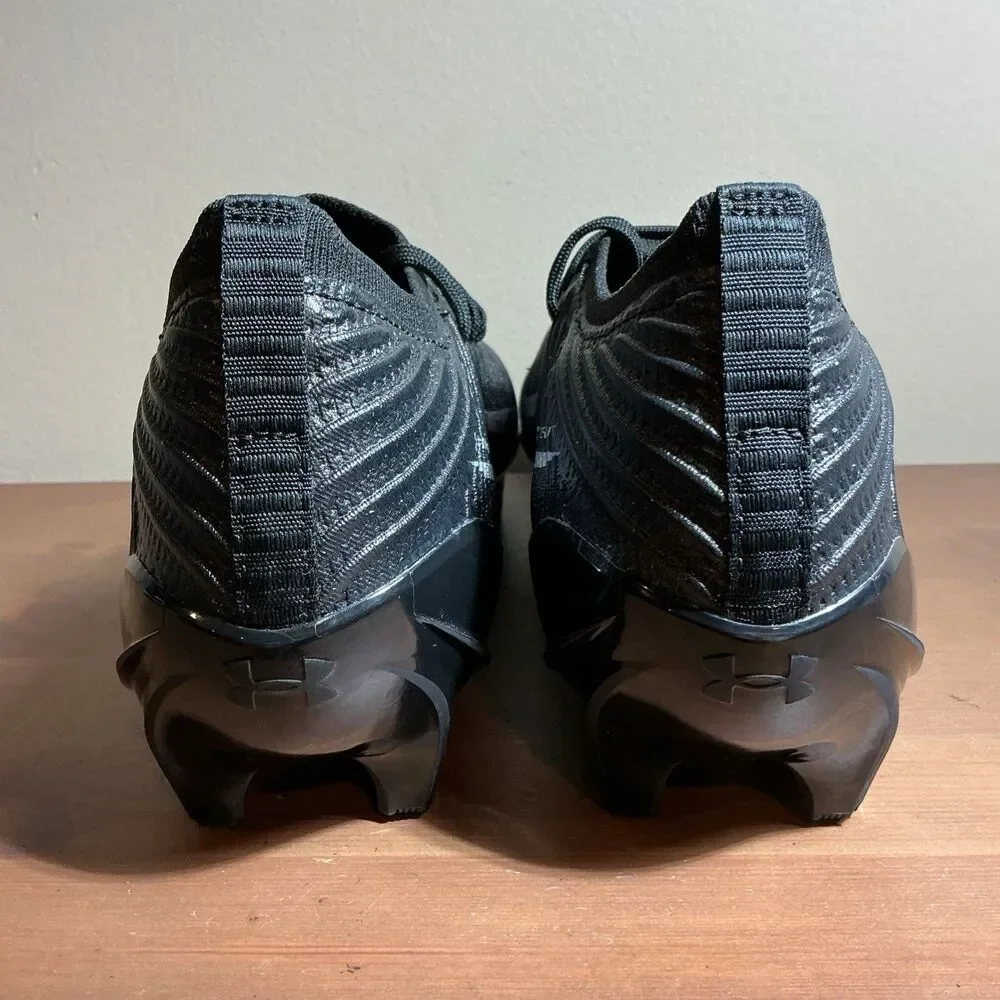 Under Armour Blur Pro Black Silver Football Cleats Men’s Size 11.5 3028220-003